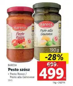 Lidl Baresa Pesto Szósz ajánlat