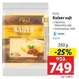 Lidl Kaizer sajt ajánlat