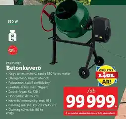 Lidl PARKSIDE Betonkeverő ajánlat