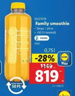 Lidl Solevita Family smoothie ajánlat