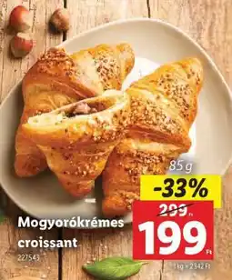 Lidl Mogyorókrémes croissant ajánlat