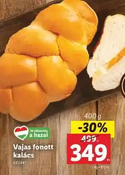 Lidl Vajas fonott kalács ajánlat