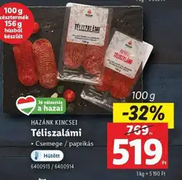 Lidl Téliszalámi ajánlat