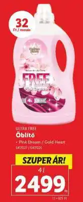 Lidl ULTRA FREE Öblítő ajánlat