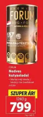 Lidl FORUM Nedves kutyaeledel ajánlat