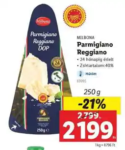 Lidl MILBONA Parmigiano Reggiano ajánlat