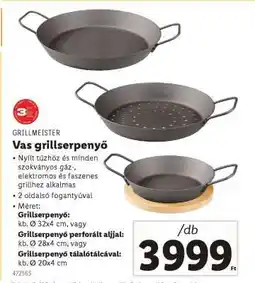 Lidl Vas grillserpenyő ajánlat