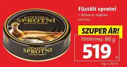 Lidl Füstölt sprotni ajánlat
