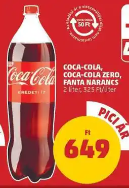PENNY Coca Cola / Coca Cola Zero / Fanta narancs ajánlat