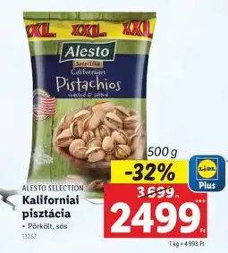 Lidl Alesto Selection Kaliforniai pisztácia ajánlat