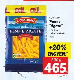 Lidl COMBINO Penne Rigate ajánlat