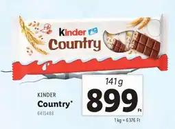 Lidl Kinder Country ajánlat