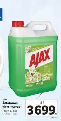 Lidl AJAX Általános tisztítószer ajánlat