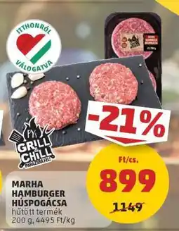 PENNY Marha Hamburger Húspogácsa ajánlat