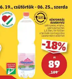PENNY Kékforrás Ásványvíz ajánlat