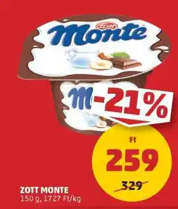 PENNY Zott Monte ajánlat