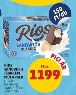 PENNY RIOS Sandwich Jégkrém Multipack ajánlat