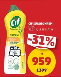 PENNY Cif Súrolókrém citrom ajánlat