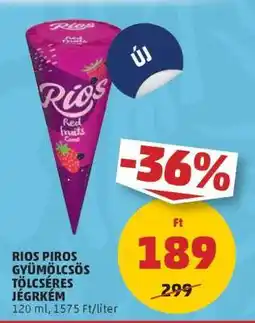 PENNY RIOS PIROS GYÜMÖLCSÖS TÖLCSÉRES JÉGKRÉM ajánlat