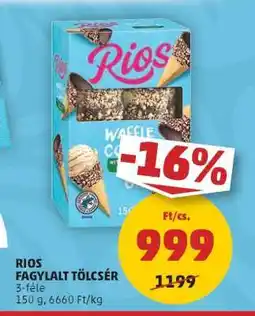 PENNY Rios Fagylalt Tölcsér ajánlat