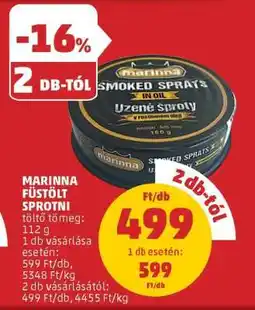 PENNY MARINNA FÜSTÖLT SPROTNI ajánlat