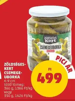 PENNY Zöldséges Kert Csemegeuborka ajánlat