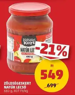 PENNY Zöldségeskert Natúr Lecsó ajánlat
