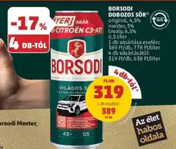 PENNY Borsodi Dobozos Sör ajánlat