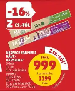 PENNY NESFACE FARMERS KÁVÉKAPSZULA ajánlat