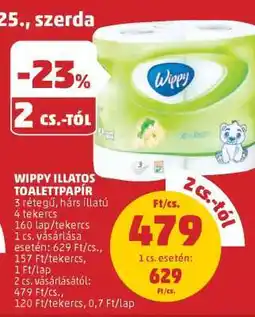 PENNY Wippy Illatos Toalettpapír ajánlat