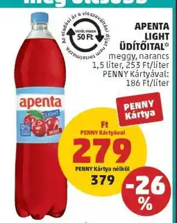 PENNY Apenta Light Üdítőital ajánlat