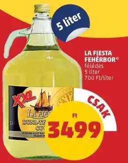 PENNY La Fiesta Fehérbor ajánlat