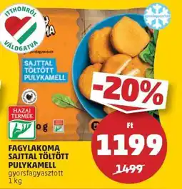 PENNY Fagylakoma Sajttal Töltött Pulykamell ajánlat
