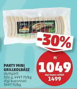 PENNY PARTY MINI GRILLKOLBÁSZ ajánlat