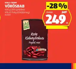ALDI King's Crown Vörösbab ajánlat