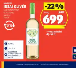 ALDI Dunántúl irsai olivér ajánlat