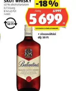 ALDI Ballantine's Skt Whisky ajánlat