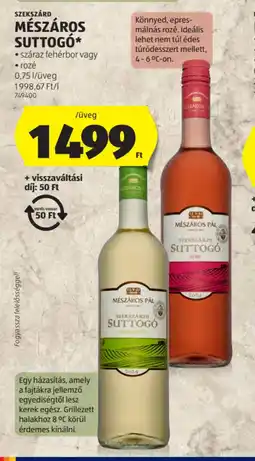 ALDI Mészáros Suttog ajánlat