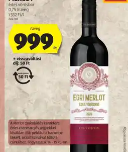 ALDI Eger Merlot ajánlat