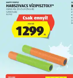ALDI Happy People Habszivacs vízpisztoly ajánlat