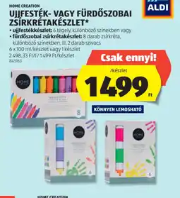 ALDI Home Creation Ujjfesték- vagy fürdőszobai zsírkrétakészlet ajánlat
