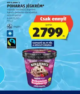 ALDI Ben nondairy Jerry's Poharas Jégkrém ajánlat