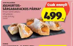 ALDI Joghurts-sárgabarackos párna ajánlat