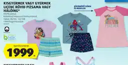 ALDI Kisgyermek vagy gyermek licenc rövid pizsama vagy háling ajánlat