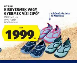ALDI Lily & Dan Kisgyermek vagy Gyermek Vízi Cipő ajánlat