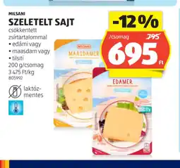 ALDI Milsani Szeletelt Sajt ajánlat