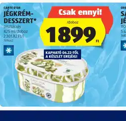 ALDI Carte D'or Jégkrém-desszert ajánlat