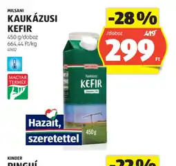 ALDI Milsani Kaukázusi Kefir ajánlat