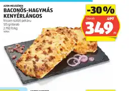 ALDI Baconös-hagymás kenyérlángos ajánlat