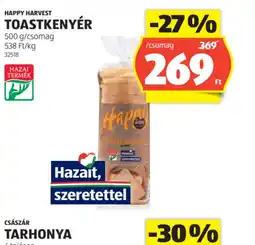 ALDI Happy Harvest Toastkenyér ajánlat